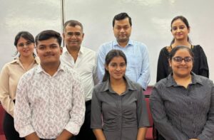 Scholarship Awarded by CA Jitendra Bajpai, of J. Bajpai & Co., to meritorious students of Sky Academy in CA JAN 2026 EXAMS: Vrinda Gupta (2nd In Kanpur with 371/600 marks, in CA Inter Jan 26); Rishika Nagpal (363/600 marks, in CA Inter Jan 26) & Krrish Gupta (AIR-13* & 1st in Kanpur with 346/400 marks, in CA Found. Jan 26).